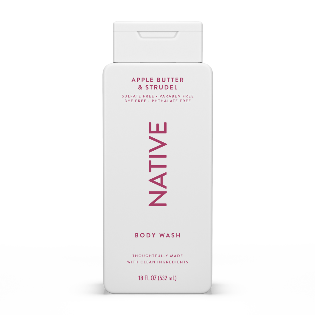 Native Apple Butter & Strudel Body Wash - 18oz/6pk
