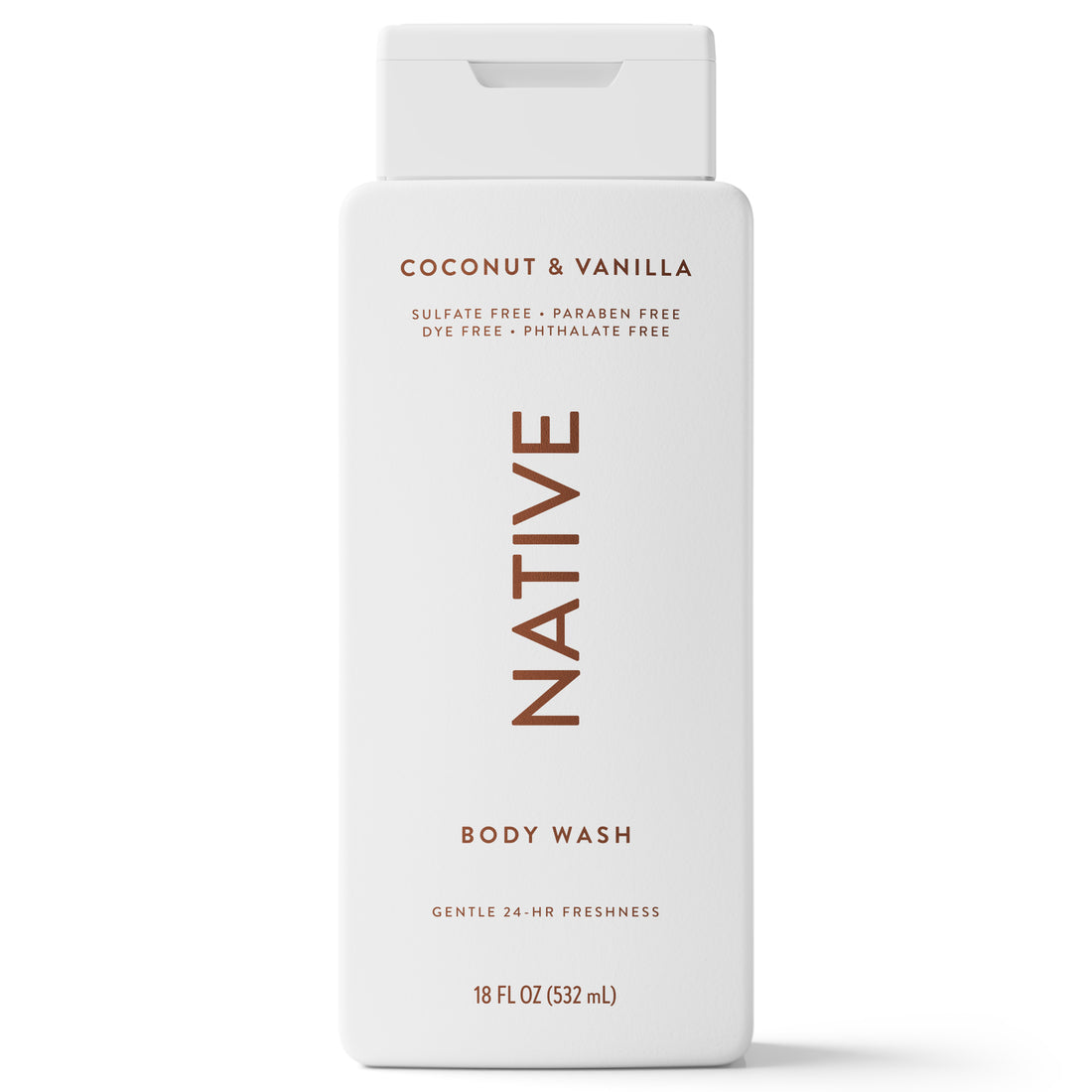 Native Cocoa Butter & Vanilla Moisturizing Body Wash - 18oz/6pk