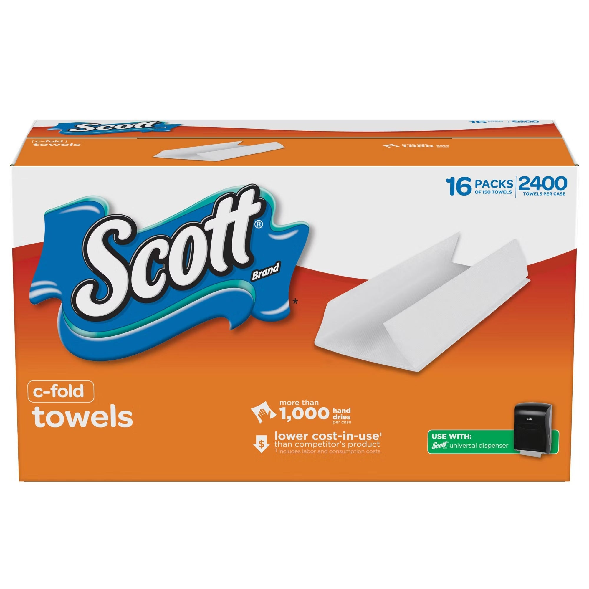 Scott C-Fold Paper Towels - 2400ct/1pk