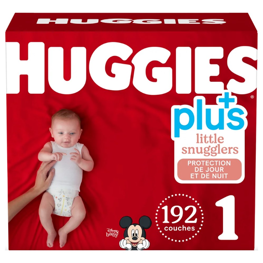 Huggies Little Snugglers Plus Diapers Sizes 1 - 192ct/1pk