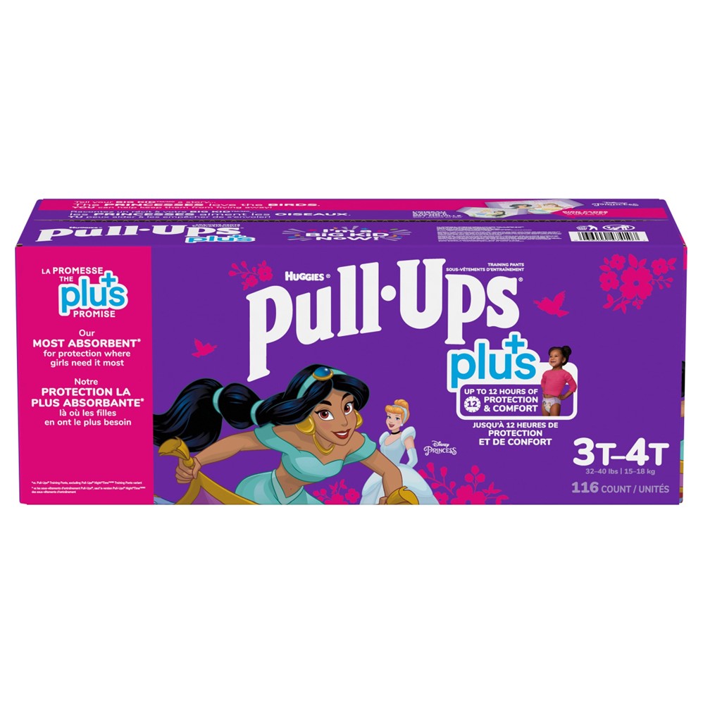 Huggies Pull-Ups Plus Training Pants 3T-4T Girl - 116ct/1pk