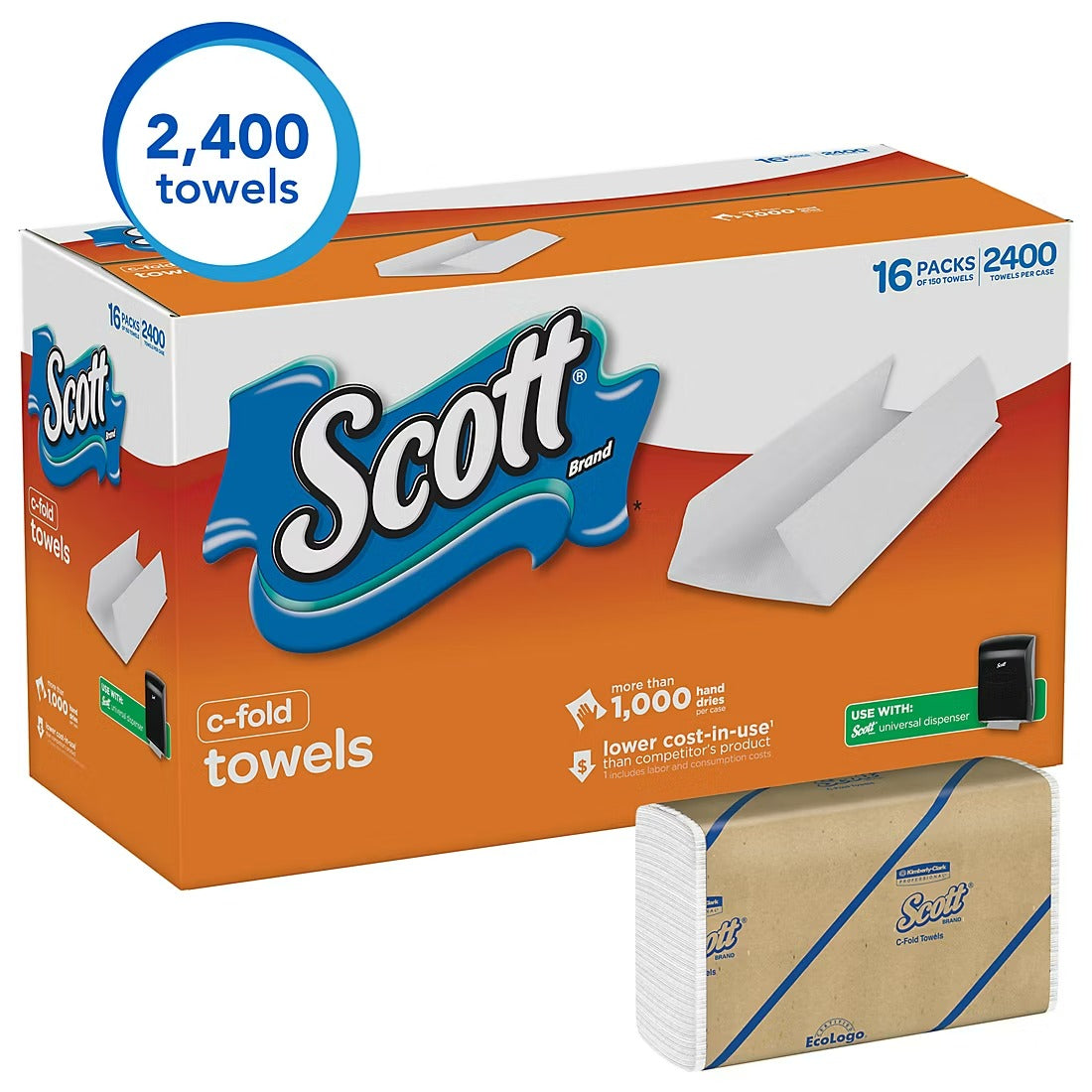 Scott C-Fold Paper Towels - 2400ct/1pk