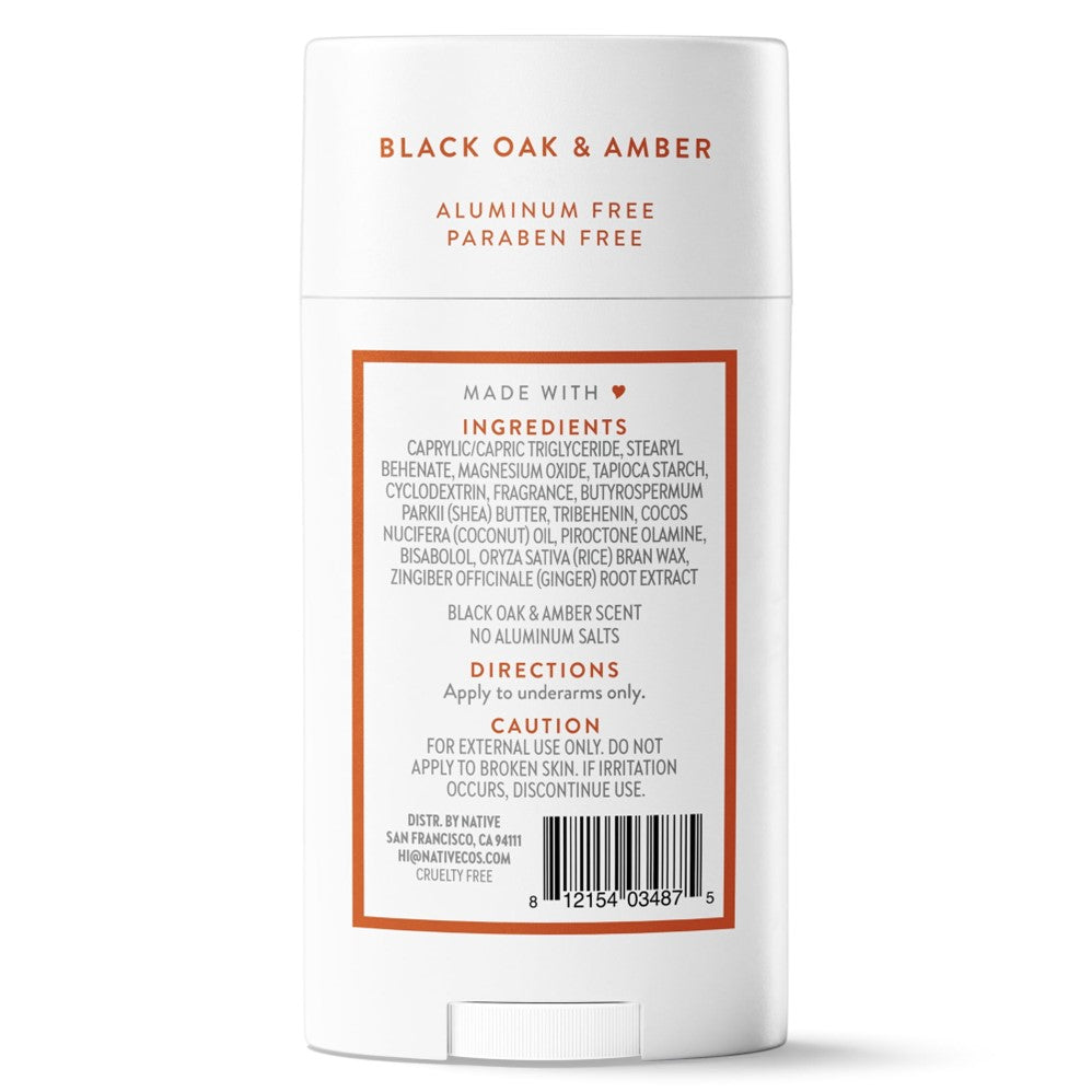 NATIVE BLKOAK&AMB DEO 2.65OZ 12CT US - 2.65oz/12pk