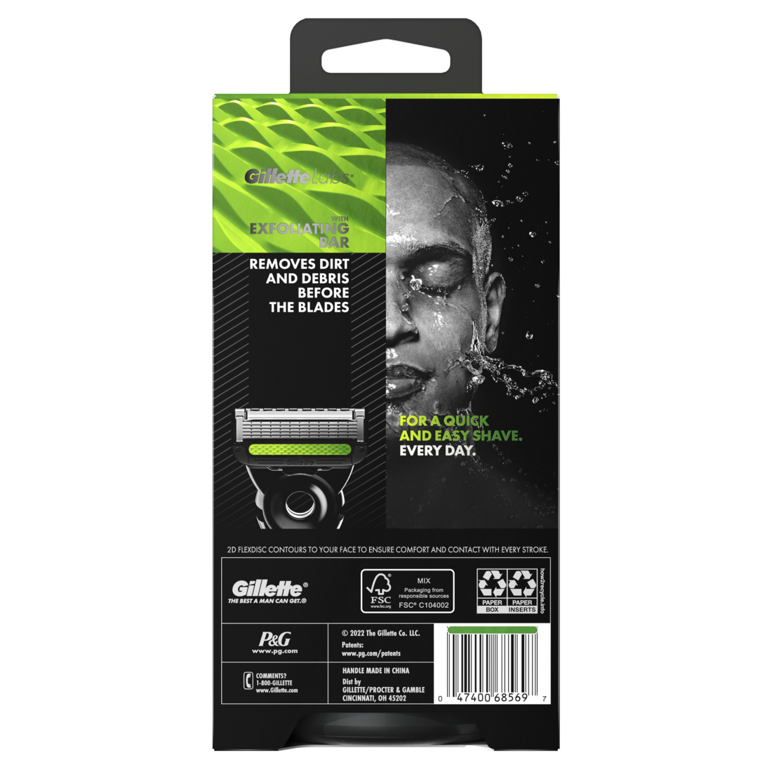 GilletteLabs Exfoliating Razor No Stand - 1ct/18pk