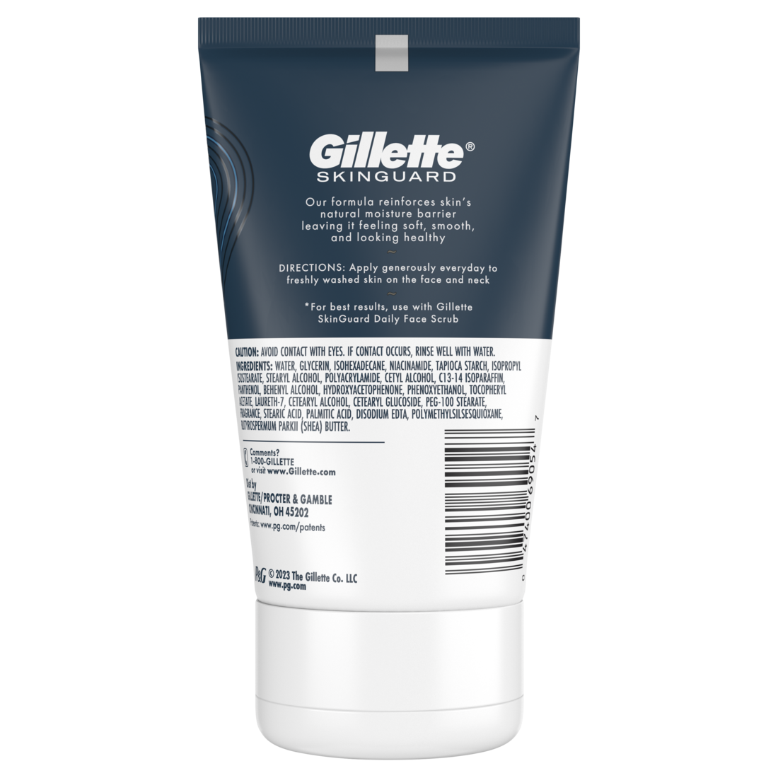 Gillette SkinGuard Face Moisturizer for Men Skin Restoring Moisturizer with Shea Butter and Vitamin E - 3.4oz/6pk