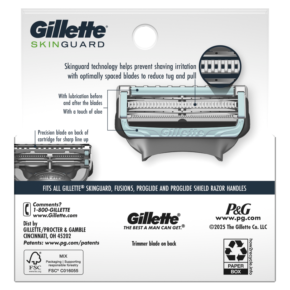 Gillette SkinGuard Men's Razor Blades Blade Refills - 4ct/48pk