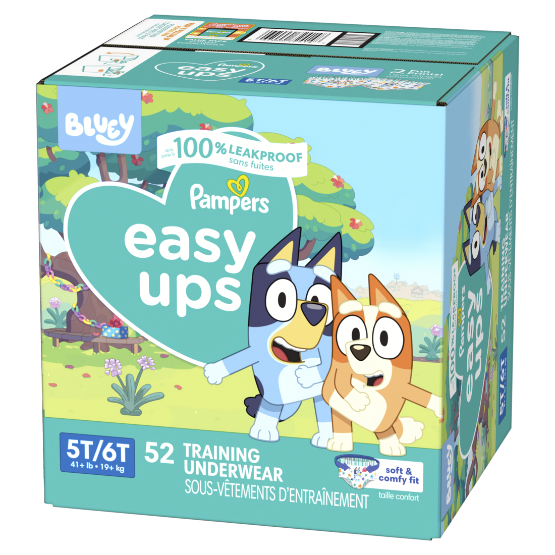 Pampers Easy Ups Training Underwear Boys Size 7 5T-6T - 52ct/1pk