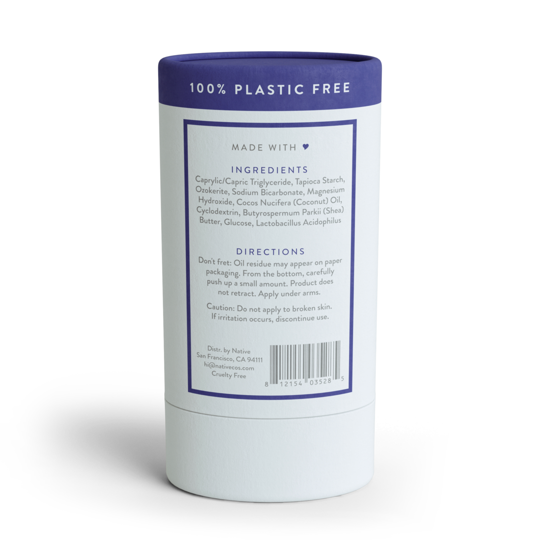 Native Plastic Free Unscented Dedorant - 2.65oz/9pk