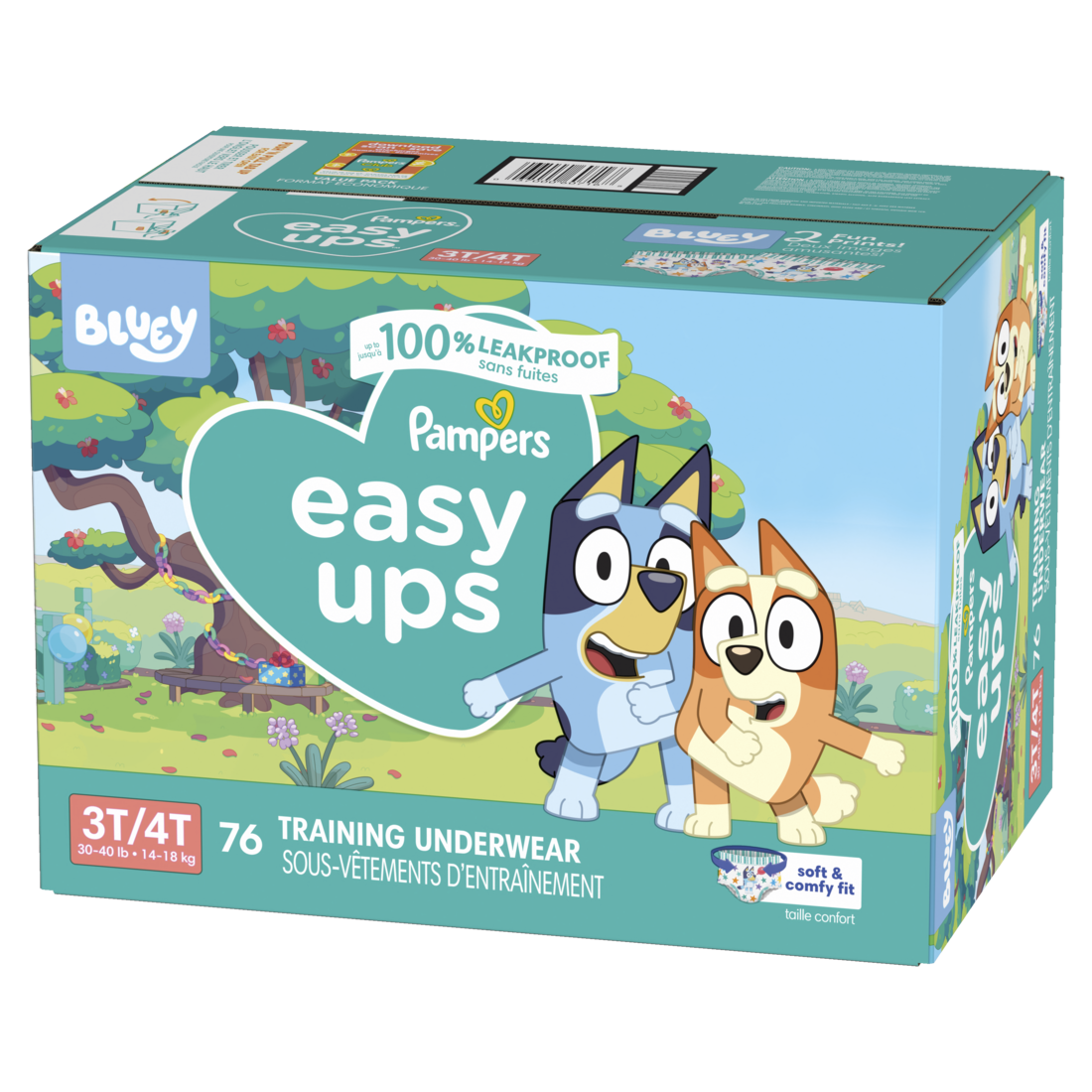 Pampers Easy Ups Training Underwear Boys Size 5 3T-4T - 76ct/1pk