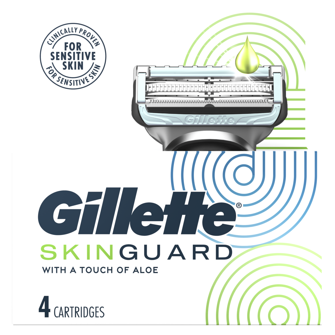 Gillette SkinGuard Men's Razor Blades Blade Refills - 4ct/48pk