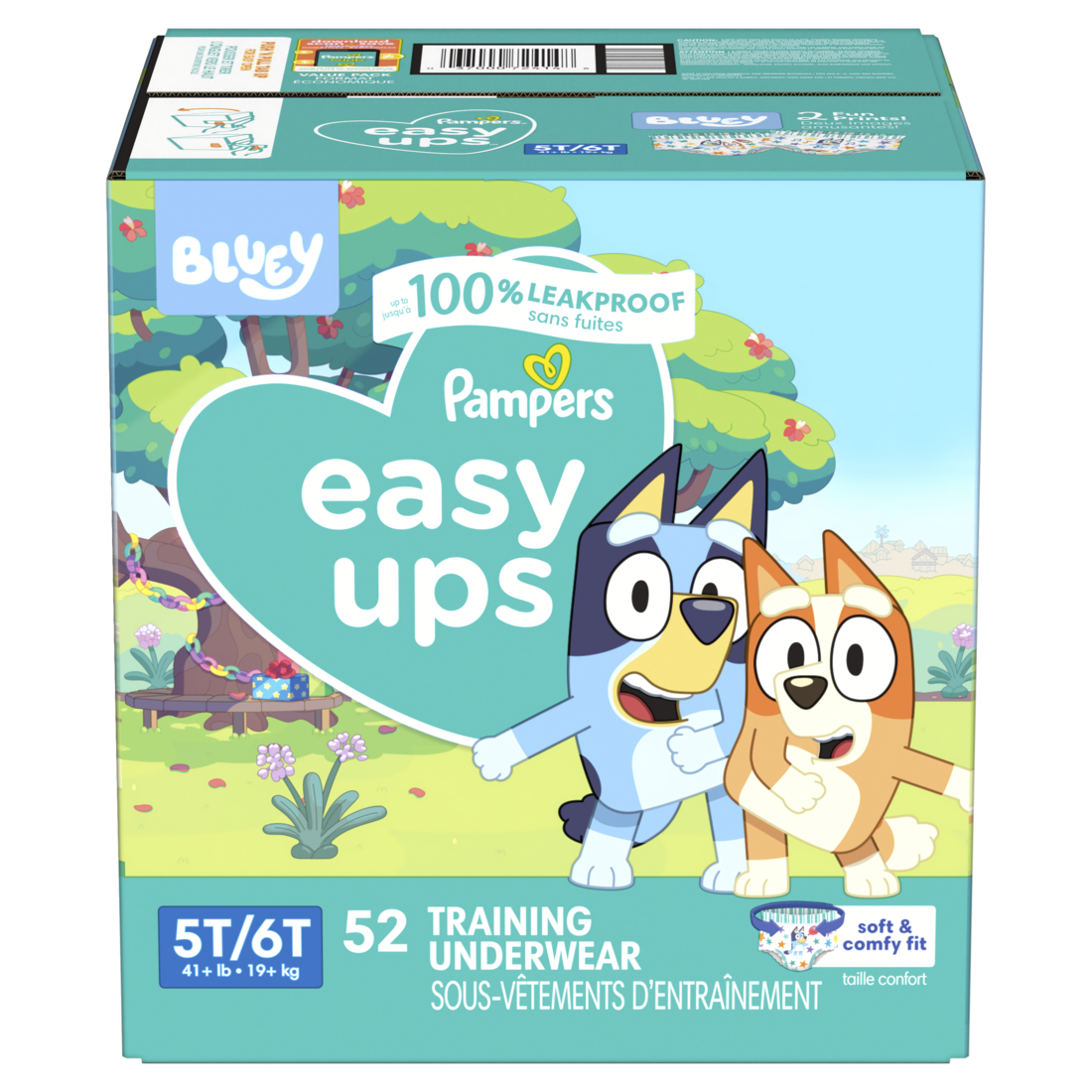 Pampers Easy Ups Training Underwear Boys Size 7 5T-6T - 52ct/1pk