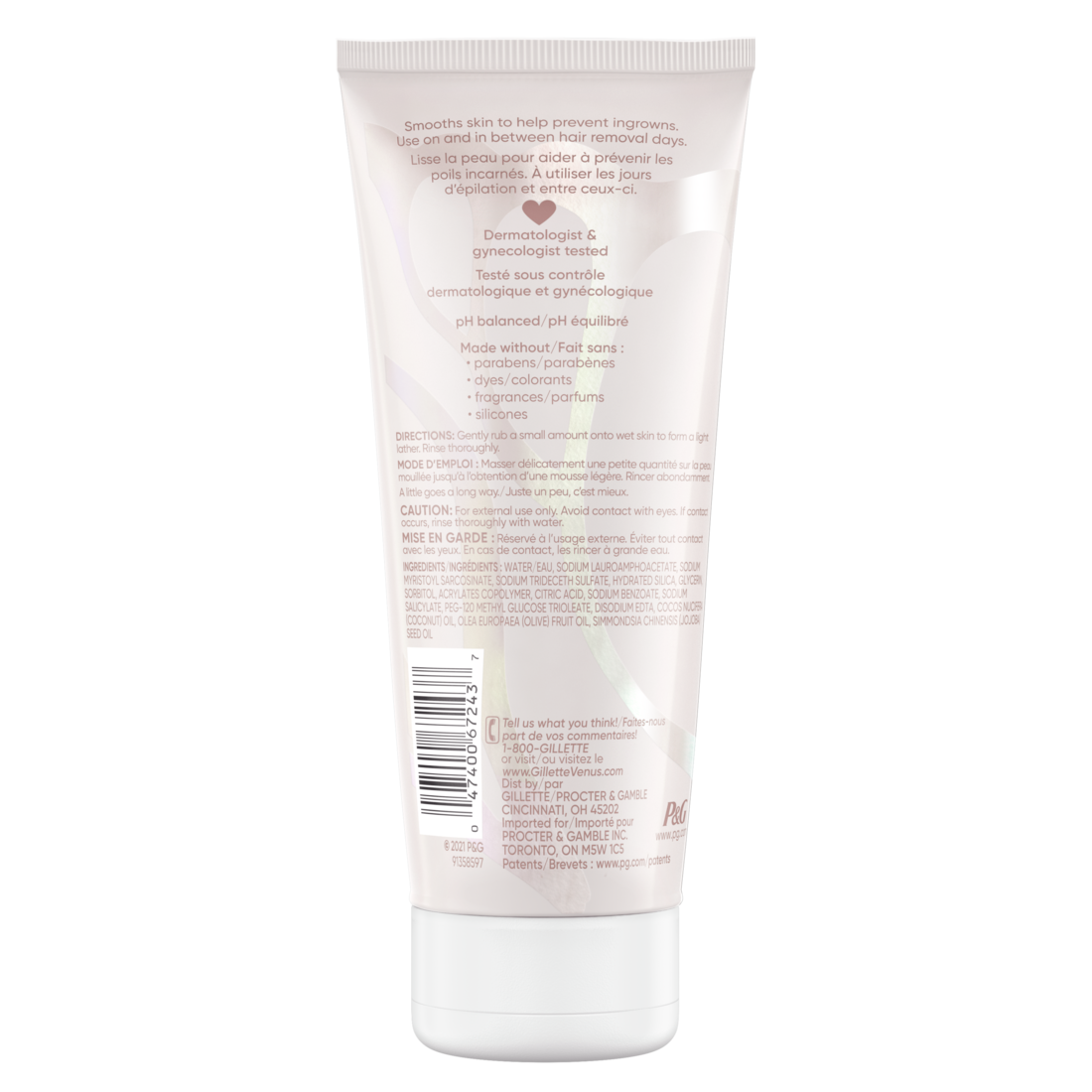 Gillette Venus for Pubic Hair and Skin Skin-Smoothing Exfoliant - 6oz/6pk