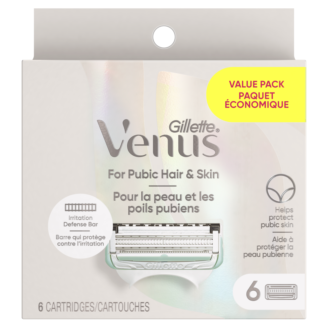 Gillette Venus Intimate Grooming Razors for Women Razor Blade Refills - 6ct/36pk