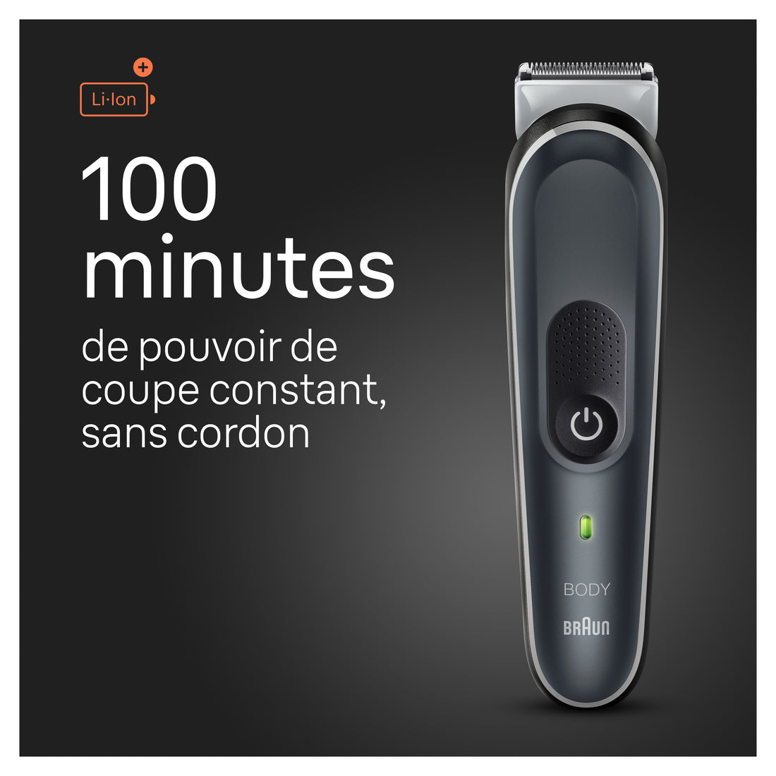 Braun Body Groomer Series 5 5340 Body Groomer for Men For Chest Armpits Groi Manscaping & More Incl. 2 Combs for 1 mm - 11 mm Lengths SkinSecure Technology for Gentle Use Waterproof Cordless with 100-min Run Time - 1box/3pk