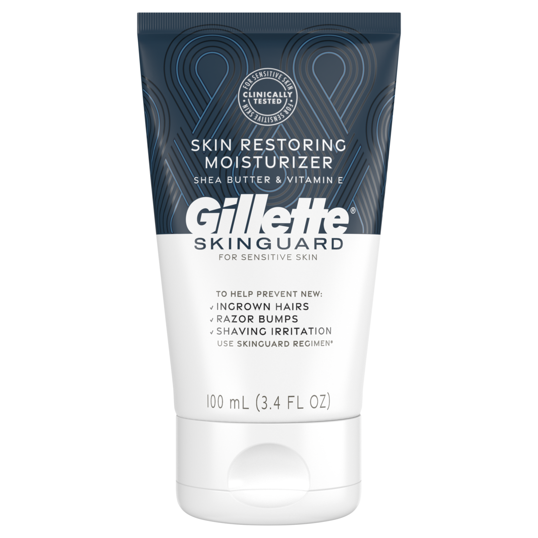 Gillette SkinGuard Face Moisturizer for Men Skin Restoring Moisturizer with Shea Butter and Vitamin E - 3.4oz/6pk