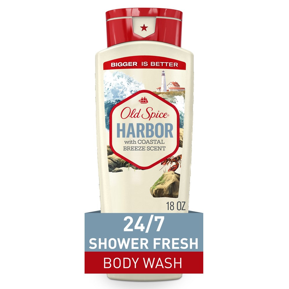 Old Spice Moisturizing Body Wash Harbor - 18oz/4pk