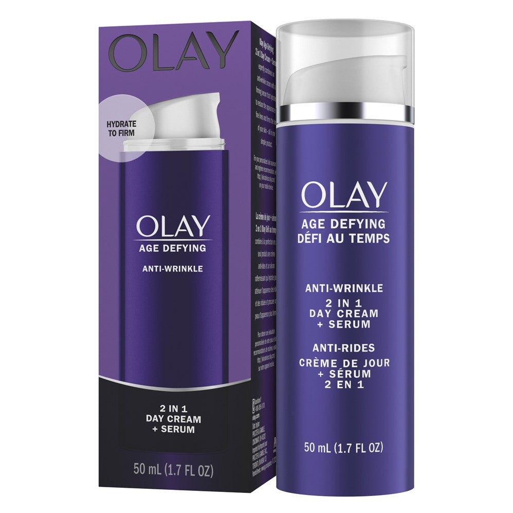Olay Age Defy 2-in-1 Anti Wrinkle Day Cream Serum - 1.7oz/12pk