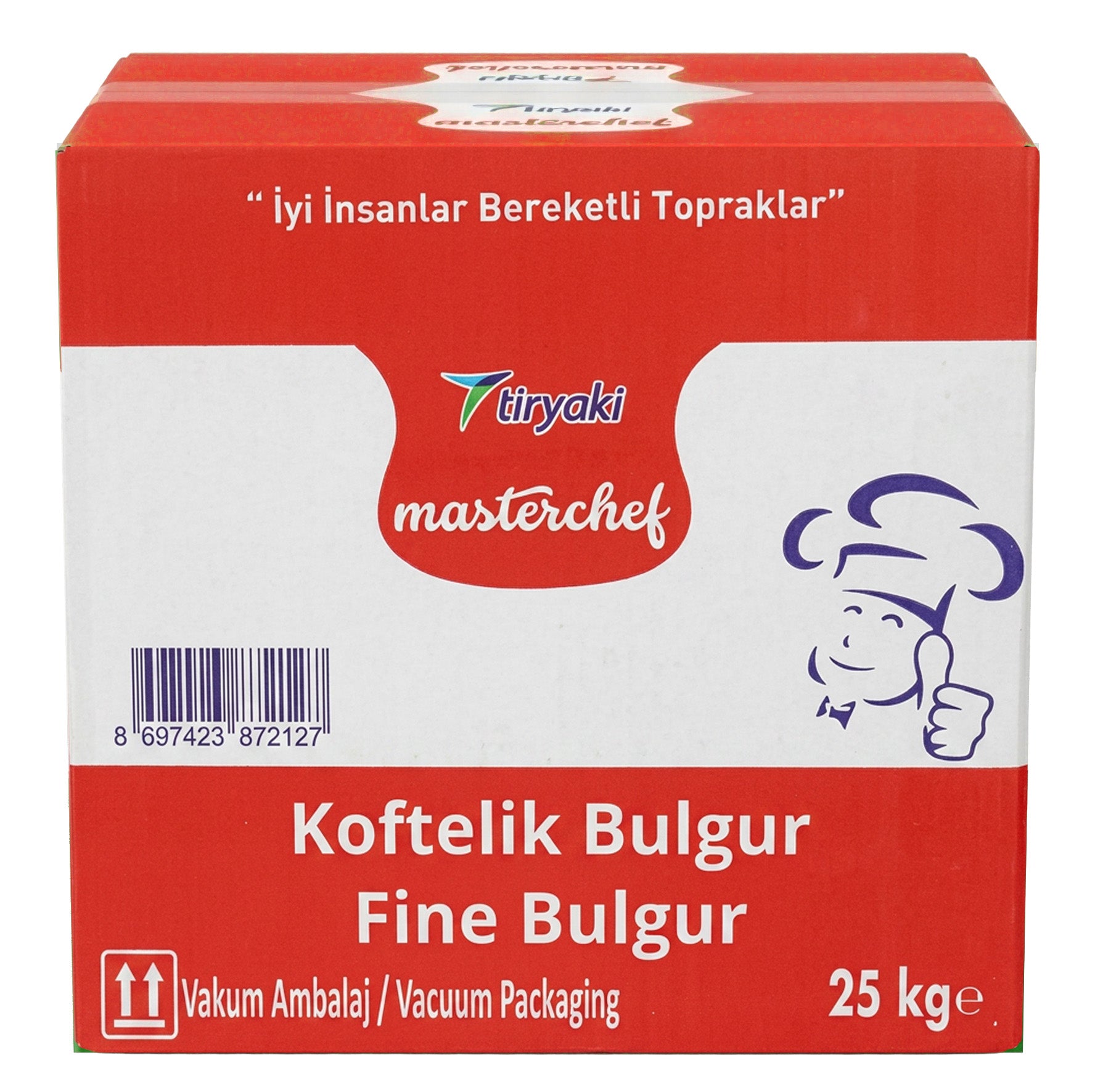 Tiryaki Brown Fine Bulgur PP Bags - 25kg/55.12lb/1pk