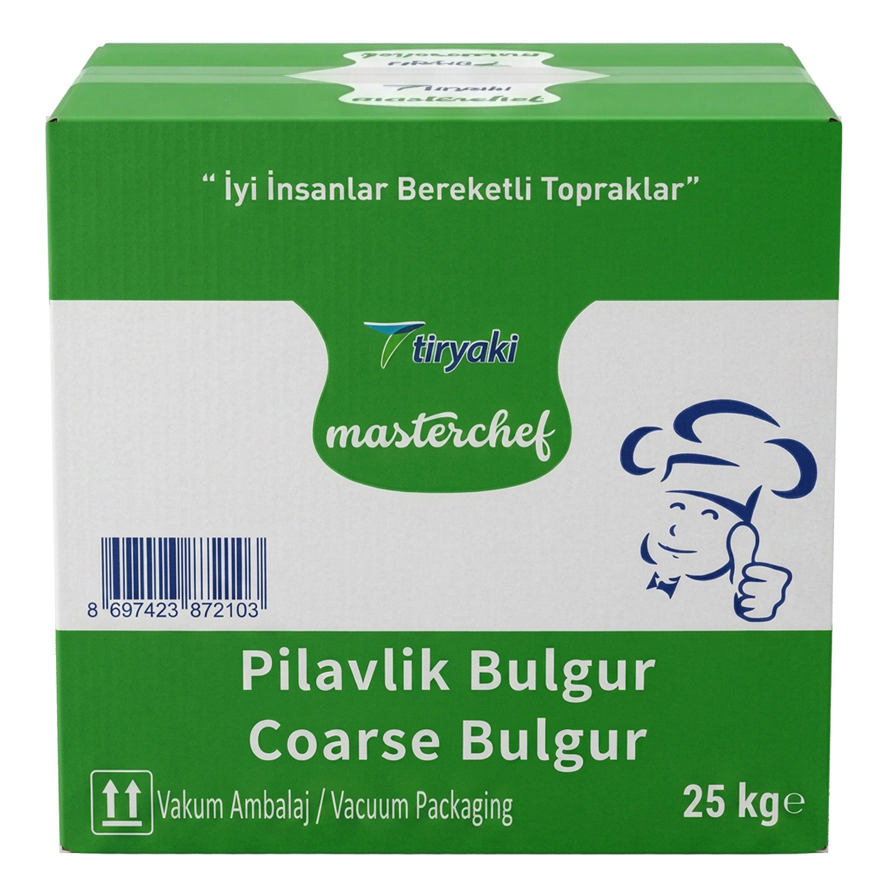 Tiryaki Bulgur Coarse PP Bags - 25kg/55.12lb/1pk