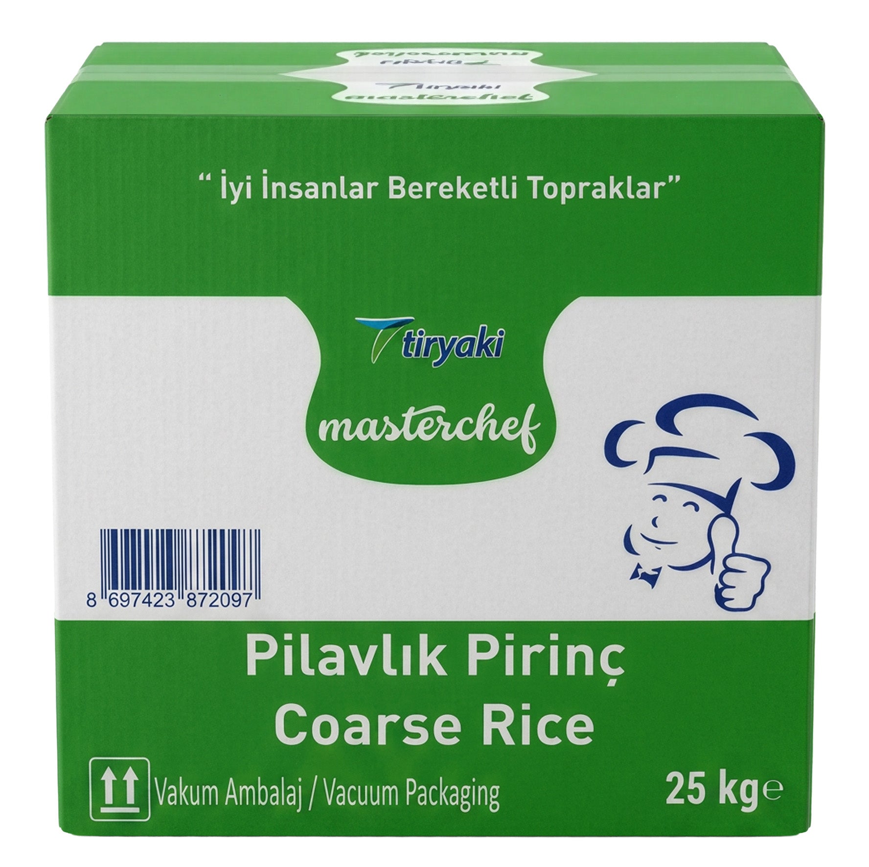 Tiryaki Coarse Rice PP Bags - 25kg/55.12lb/1pk