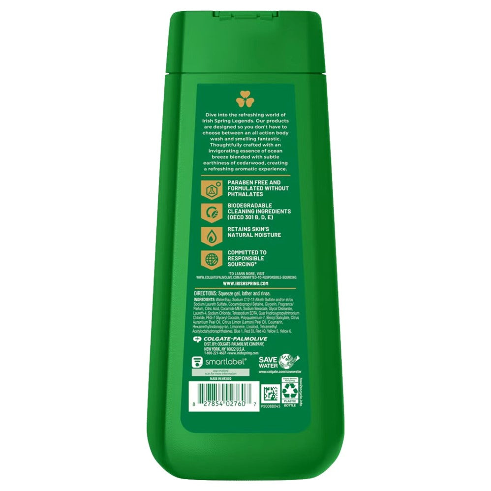 Irish Spring Body Wash Honey & Vetiver - 20oz/4pk