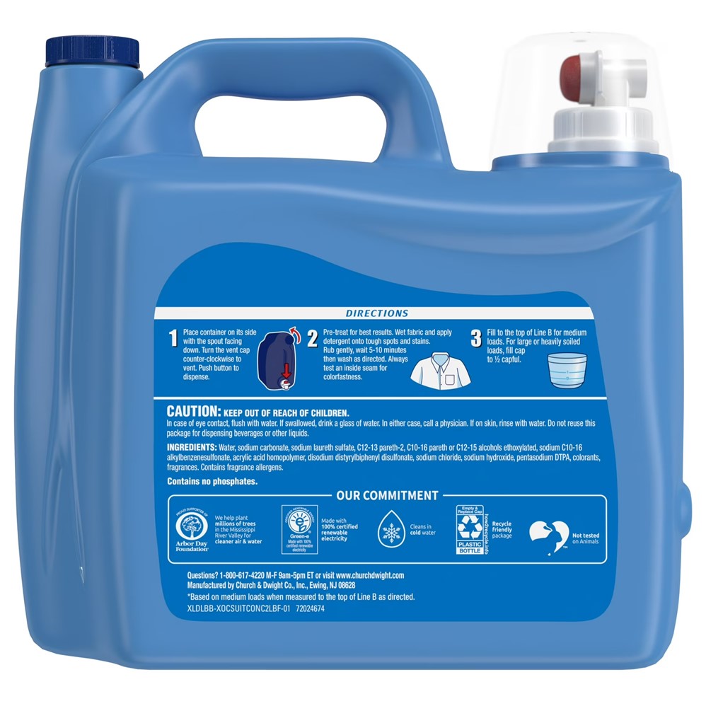 XTRA Liquid Laundry Detergent Plus OxiClean - 203.1oz/2pk