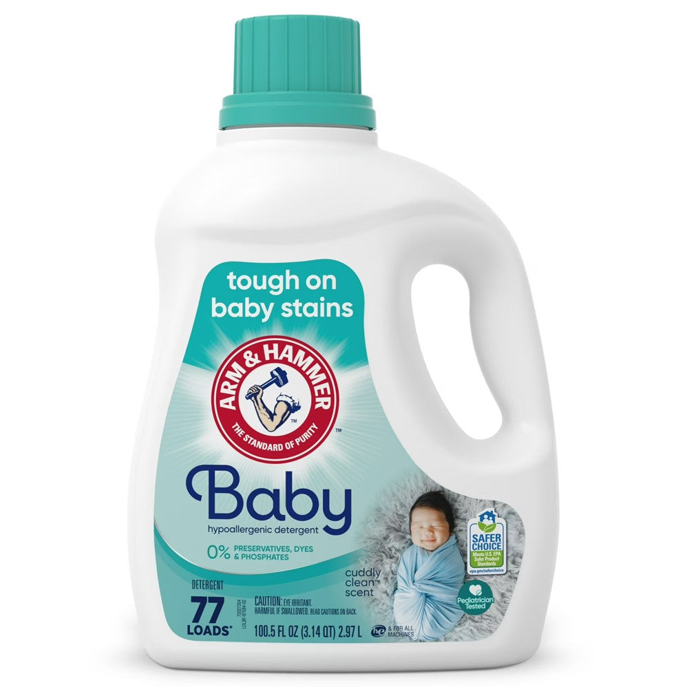 Arm & Hammer Liquid Laundry Detergent Baby - 100.5oz/4pk