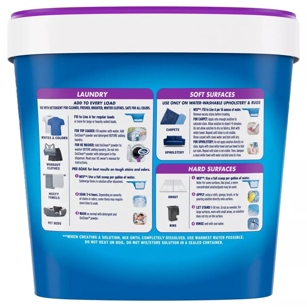 OxiClean Versatile Stain Remover Powder Odor Blasters - 5lb/4pk