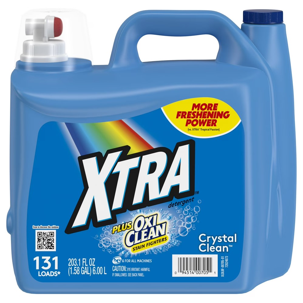 XTRA Liquid Laundry Detergent Plus OxiClean - 203.1oz/2pk