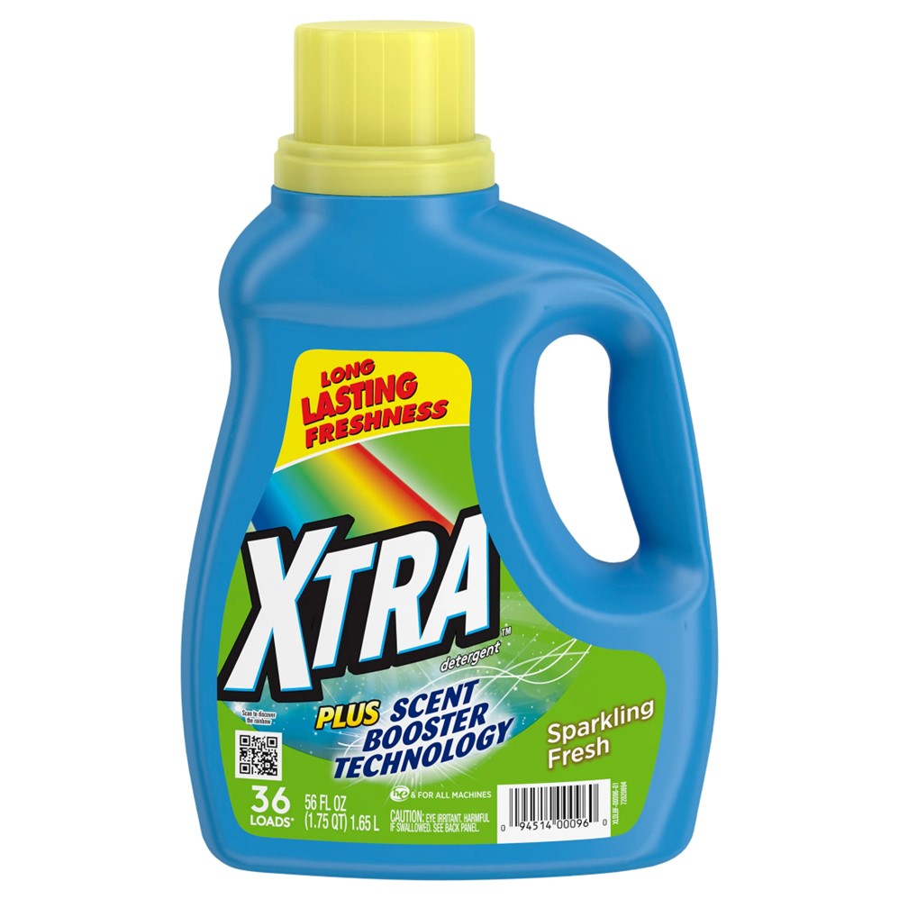 XTRA Liquid Laundry Detergent Plus Scent Booster - 56oz/6pk