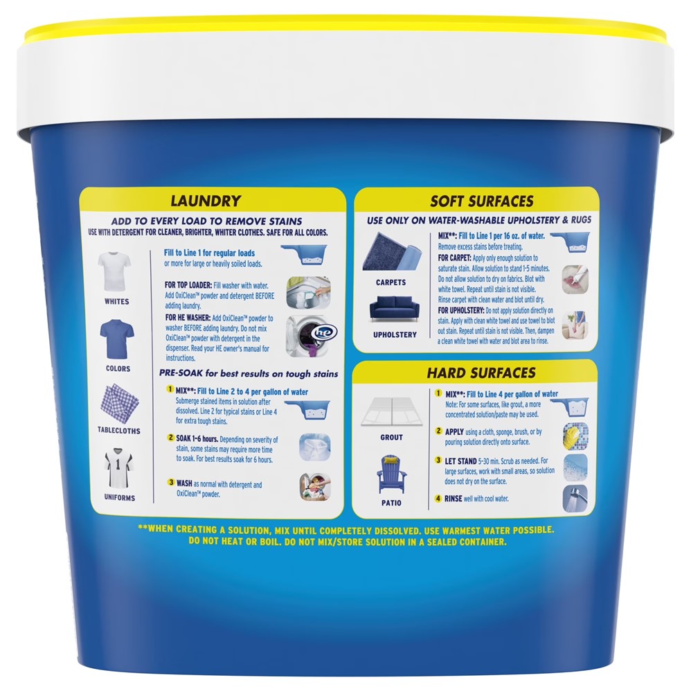 OxiClean Versatile Stain Remover Powder - 5lb/4pk