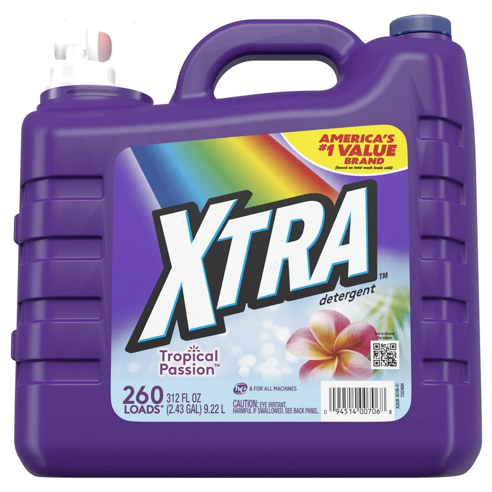 XTRA Liquid Laundry Detergent Tropical Passion - 312oz/2pk