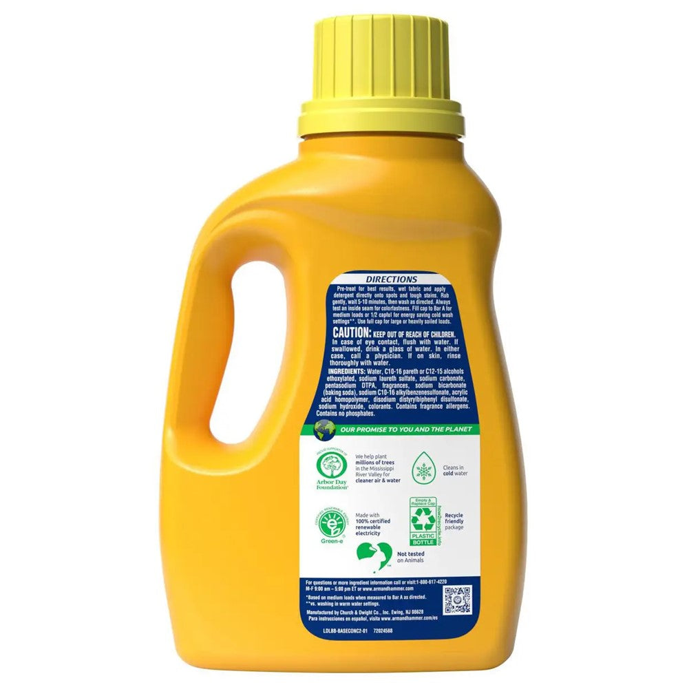 Arm & Hammer Liquid Laundry Detergent Clean Burst Dual HE - 50oz/8pk