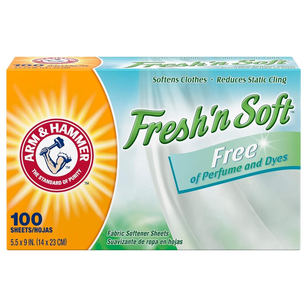 Arm & Hammer Dryer Sheets Clean Scentsations Free - 100ct/6pk