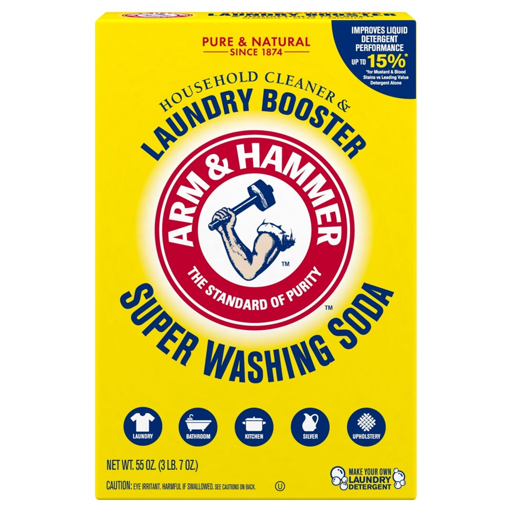 Arm & Hammer Super Washing Soda Detergent - 55oz/12pk