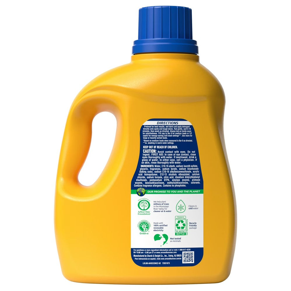 Arm & Hammer Liquid Laundry Detergent Clean Meadow Plus OxiClean - 100.5oz/4pk