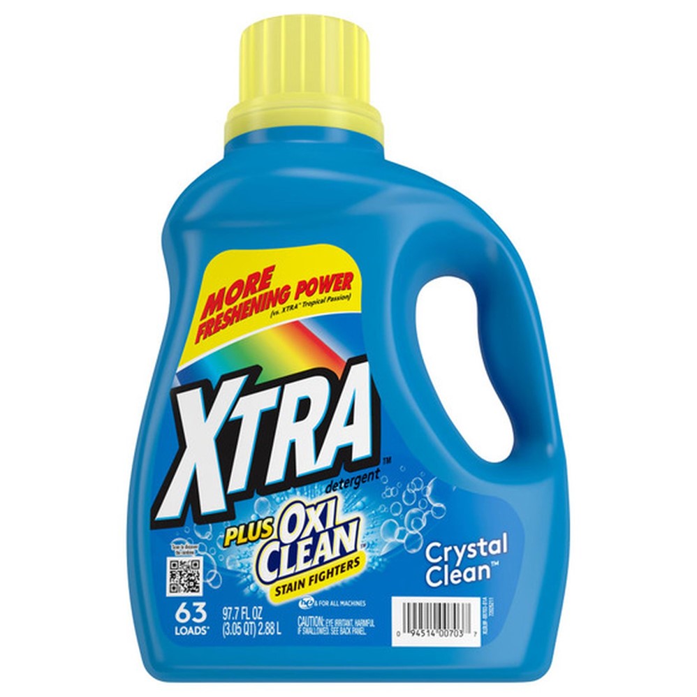 XTRA Liquid Laundry Detergent Plus OxiClean - 97.7oz/4pk