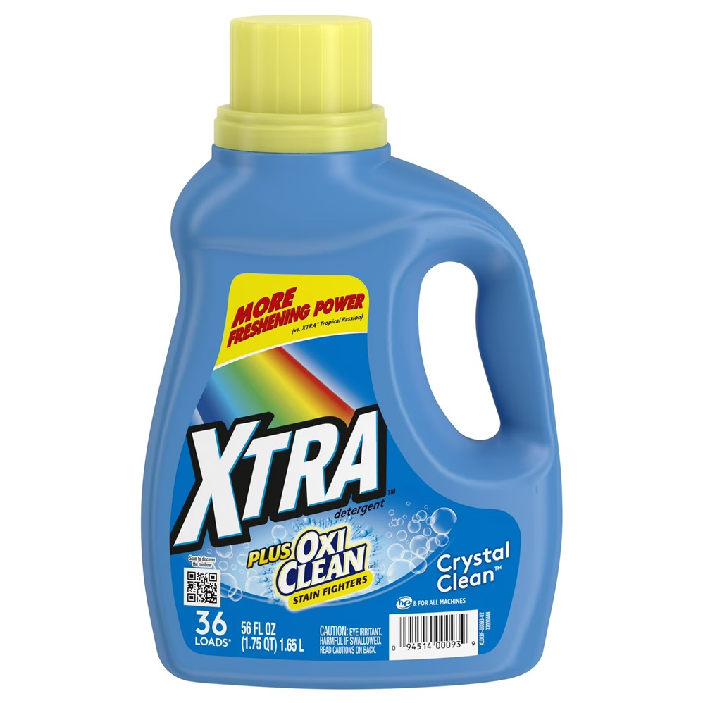XTRA Liquid Laundry Detergent Plus OxiClean - 56oz/6pk