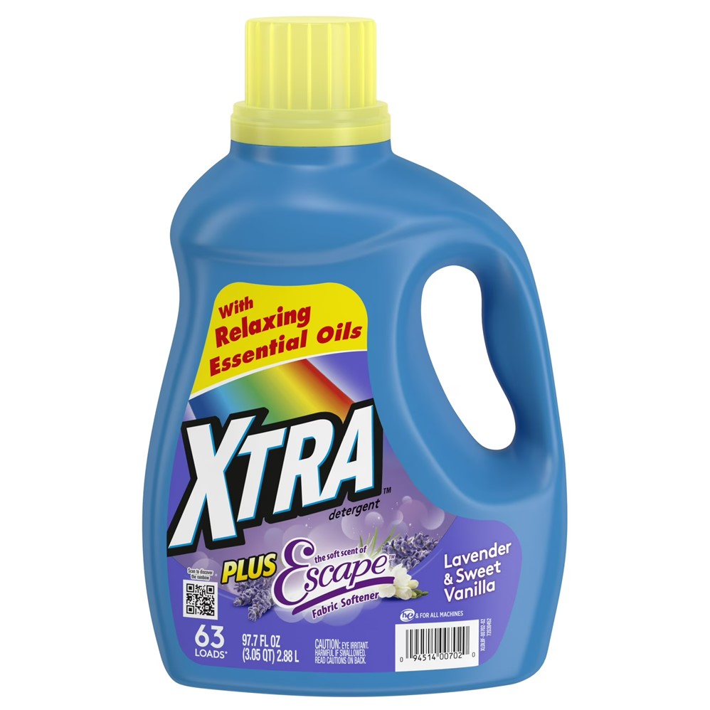 XTRA Liquid Laundry Detergent Plus Scent of Escape - 97.7oz/4pk