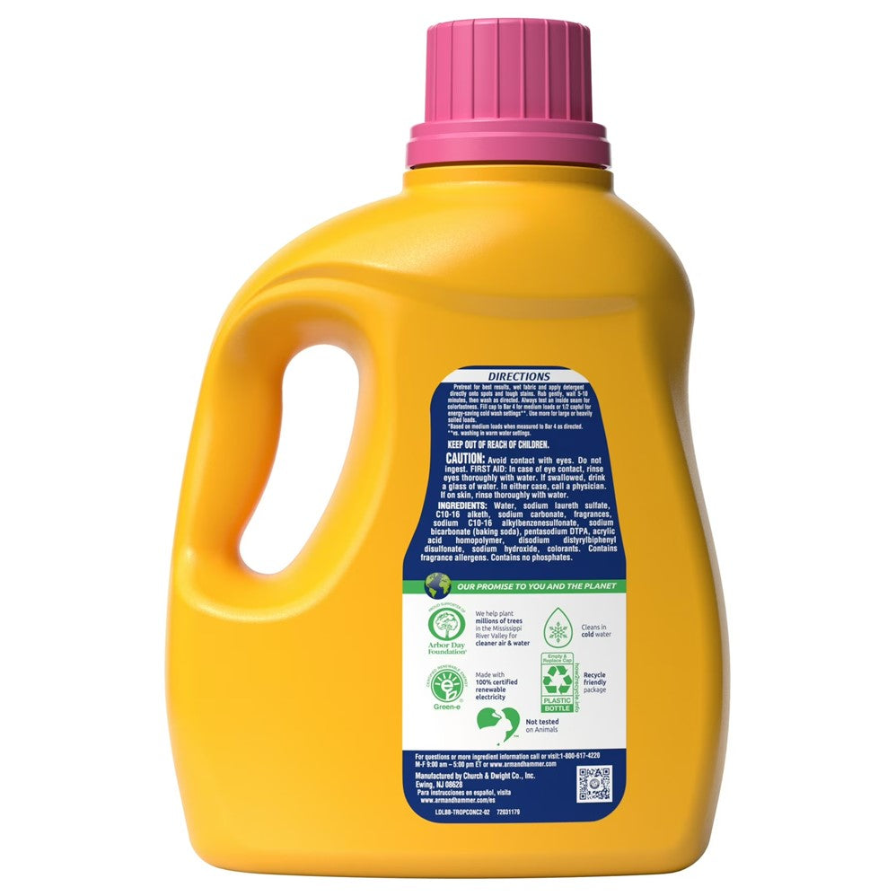 Arm & Hammer Liquid Laundry Detergent Tropical Paradise Dual HE - 102.5oz/4pk