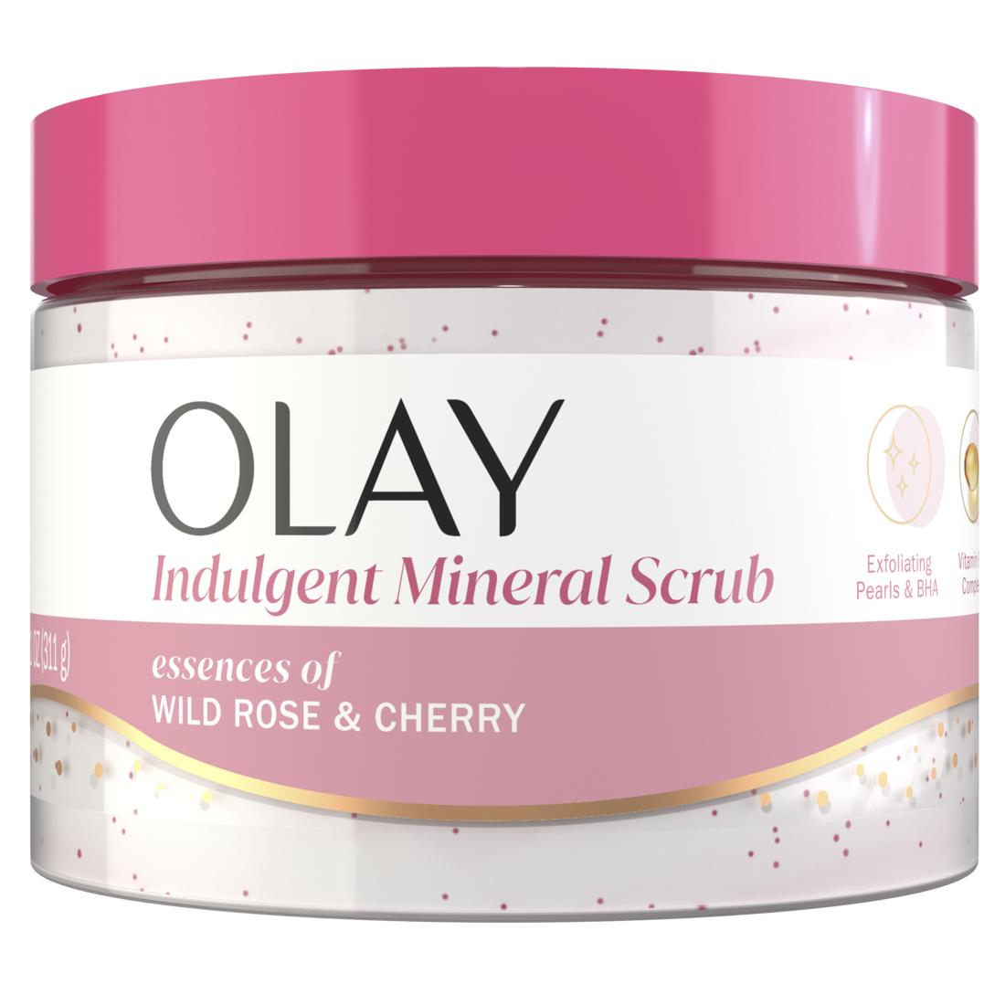 Olay Indulgent Mineral Scrub with essences of Wild Rose & Cherry - 11oz/12pk