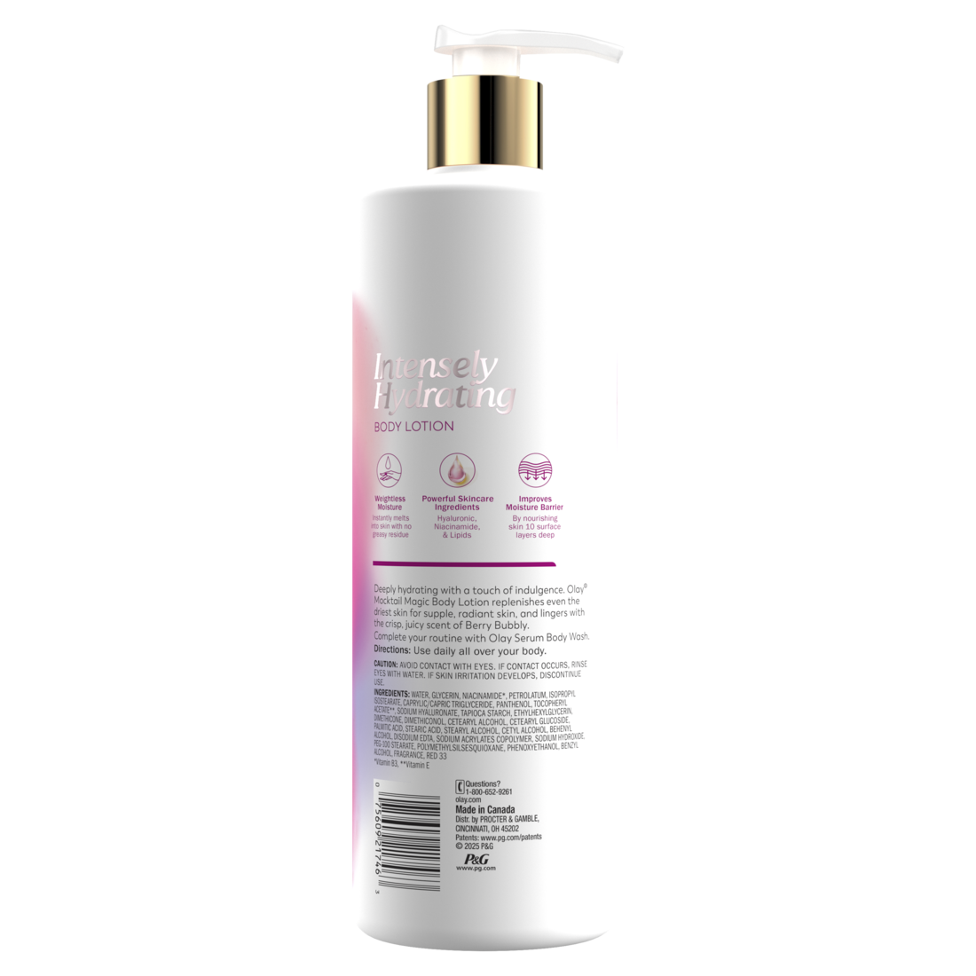 Olay Berry Buddly Hyaluronic Intensely Hydrating Body Lotin - 17oz/6pk