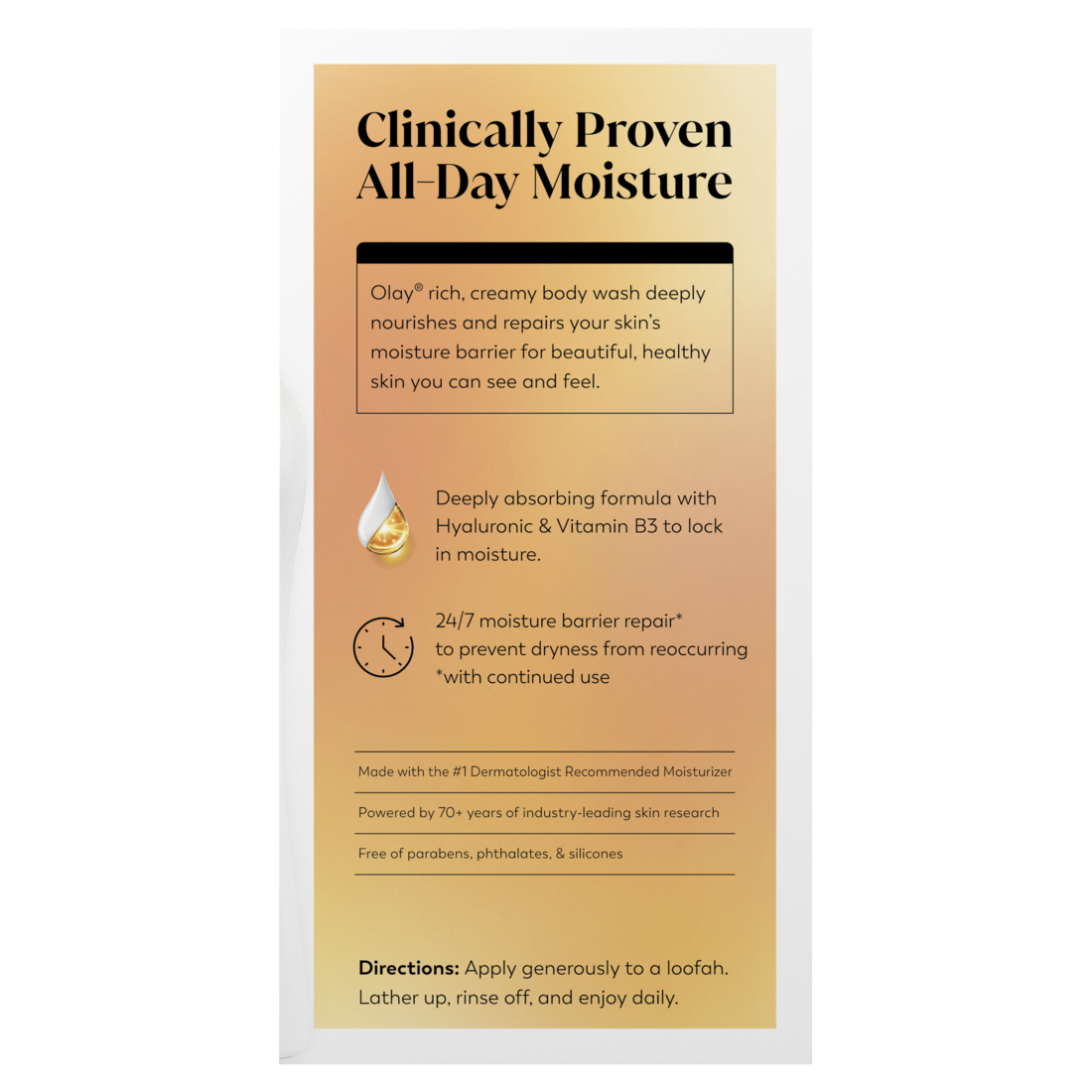 Olay Ultra Moisture Body Wash with Shea Butter Vitamin B3 and Hyaluronic Blend - (2X 22)oz/2pk