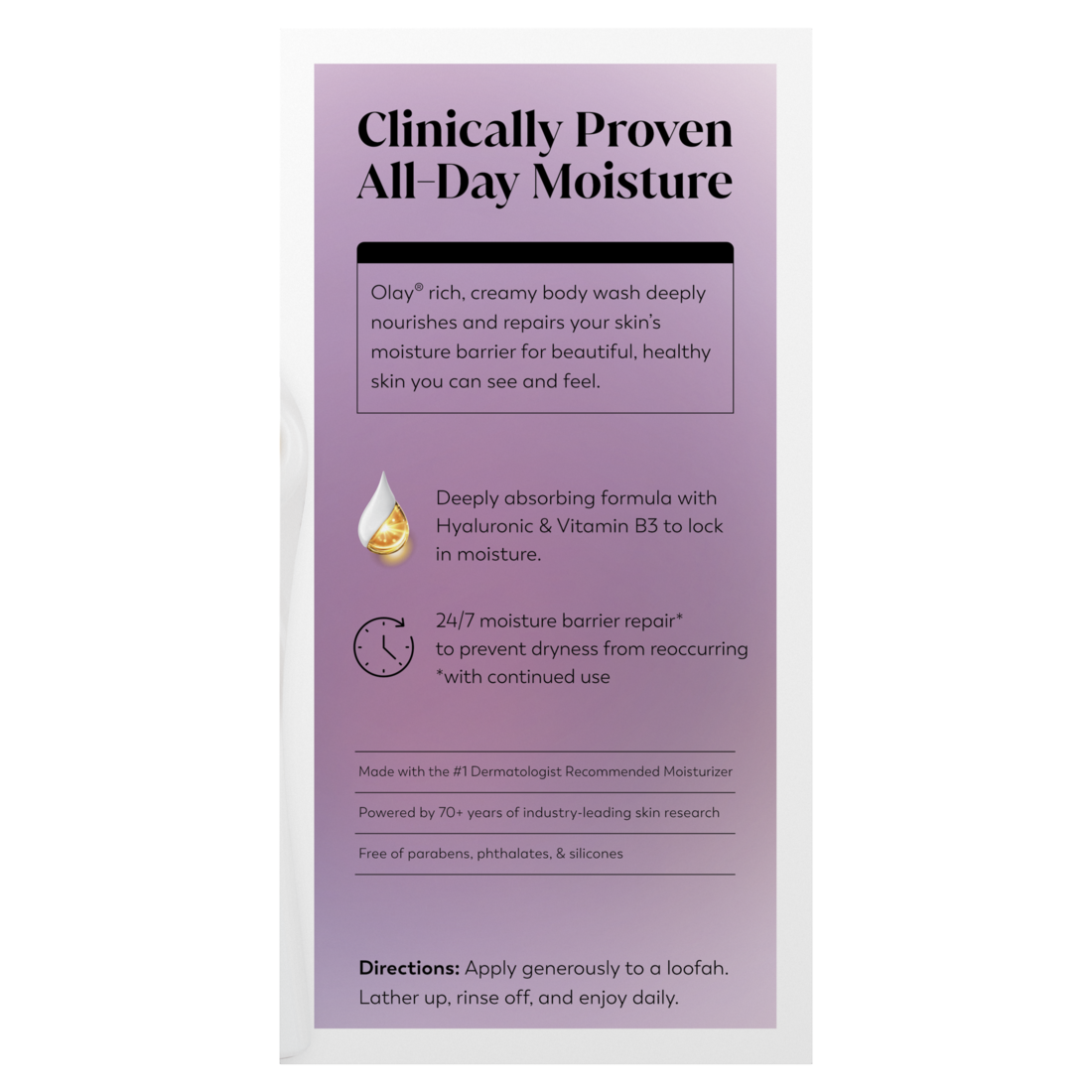 Olay Ultra Moisture Age Defy Body Wash with Vitamin E Vitamin B3 and Hyaluronic Blend - 22oz/5pk