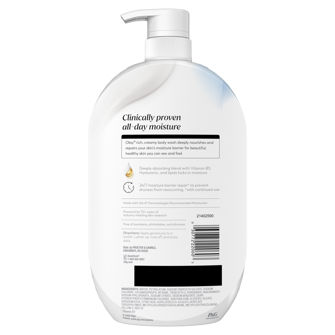 Olay Ultra Moisture Body Wash for Extra Dry Skin Vitamin B3 and Hyaluronic Blend - 35oz/4pk