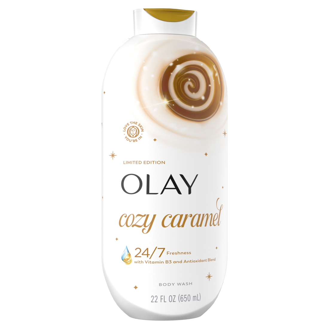 Olay Cozy Caramel Body Wash with Vitamin B3 and Antioxidant Blend Limited Edition - 22oz/4pk