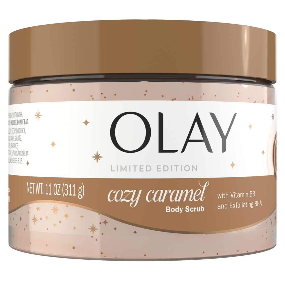 Olay Cozy Caramel Holiday Limited Edition Body Scrub with Vitamin B3 Exfoliating BHA - 11oz/12pk