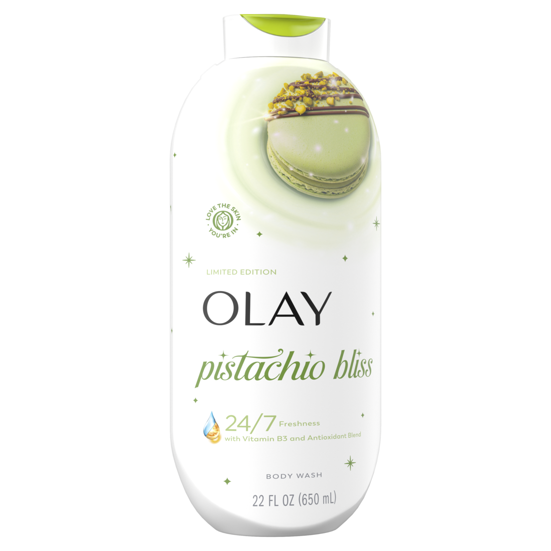 Olay Pistachio Bliss Body Wash with Vitamin B3 and Antioxidant Blend Limited Edition - 22oz/4pk
