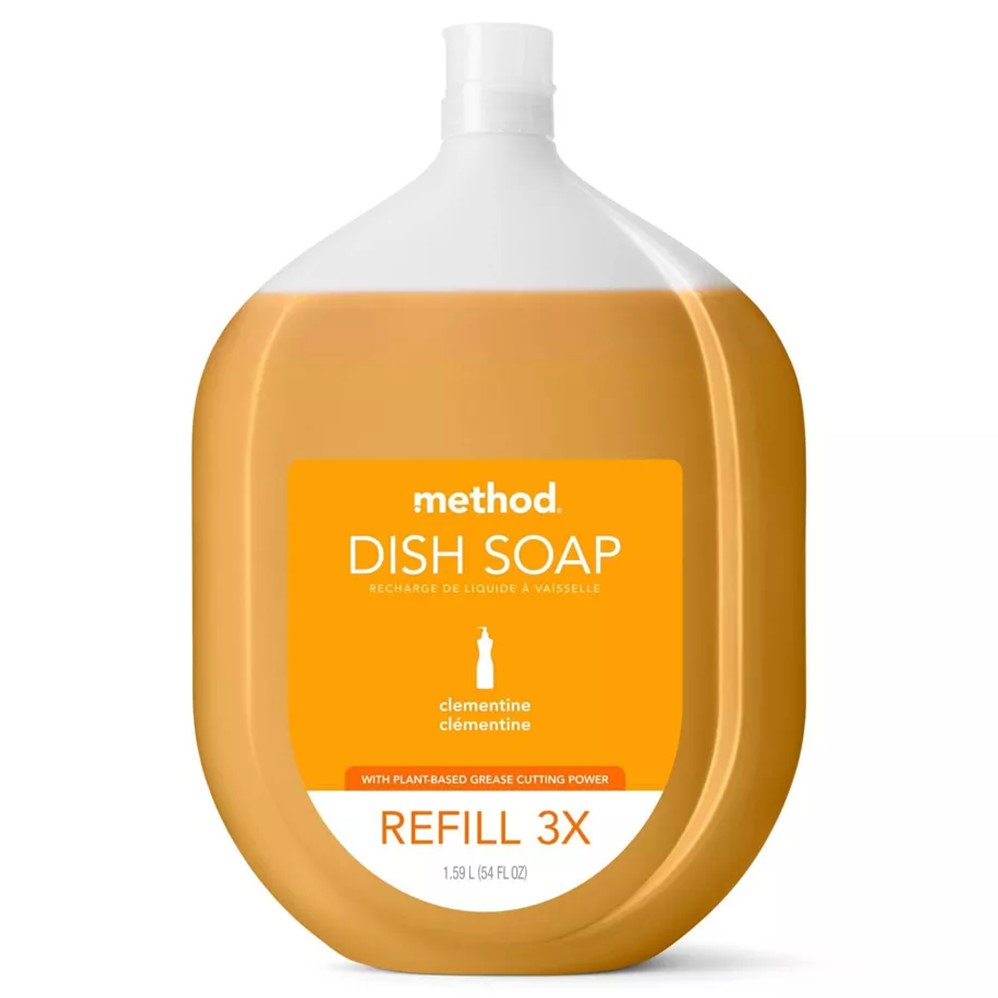 Method Dish Soap Clementine Refill - 54oz/4pk