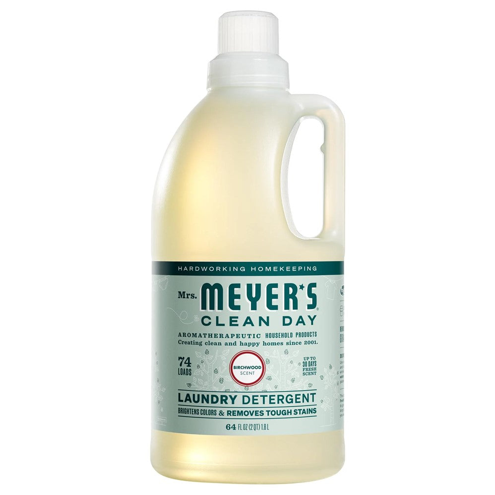 Mrs. Meyer's Liquid Laundry Detergent Birchwood - 64oz/6pk